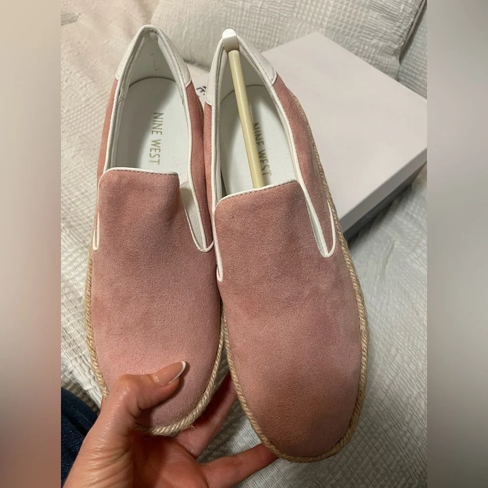 🩷New Women 🌸 Nine West Pink Espadrille Shoes, size 6